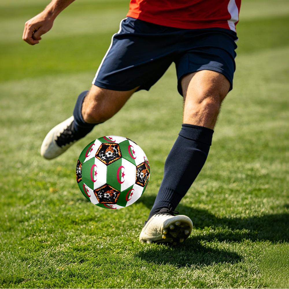 1 Stück Algerien Sport Thema Größe 5 Fußball Professionelles Spiel Training Fußball Indoor & Outdoor Sportball Leicht Langlebig c6645