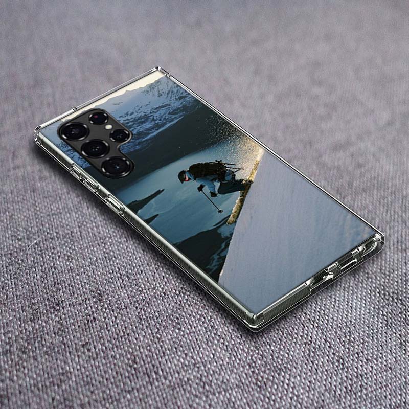Skiing Snow Snowboard Ski Phone Case For Samsung Galaxy S24 S23 S21 S20 FE S22 S26 Ultra S25 Edge S10 Plus Cover Clear TPU Capa