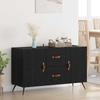 Sideboard in Black Oak Look 100 x 36 x 60 cm Engineered Wood