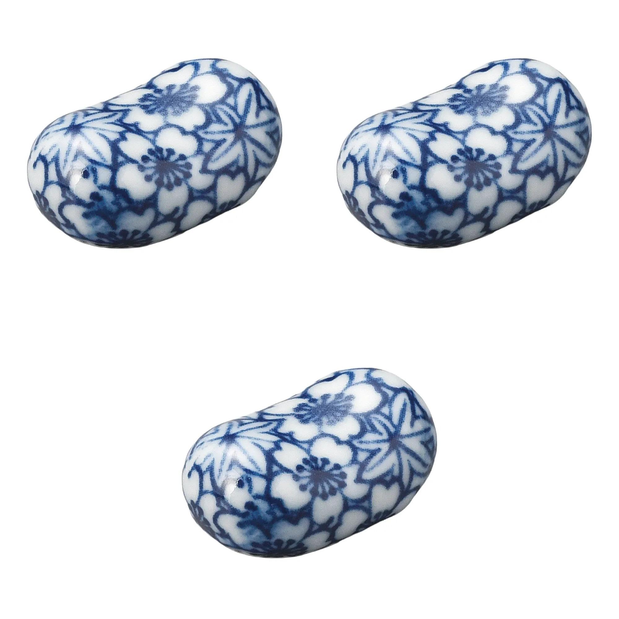 

Набор из 3 подставок для палочек в виде бобов «Весна и Осень» x x 1 Подставки для палочек Сетомонохонпо [2,8 1,8 см]