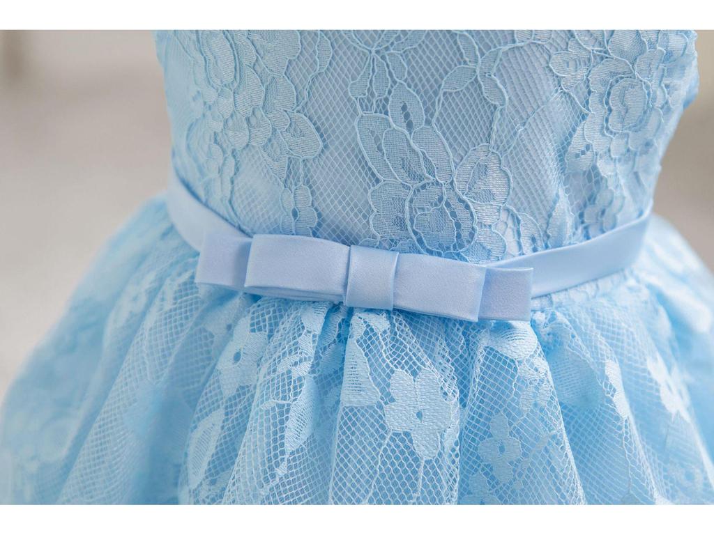 Neues Spitzen-Geburtstagskleid im Prinzessinnen-Stil für Kinder - Niedlich und festlich