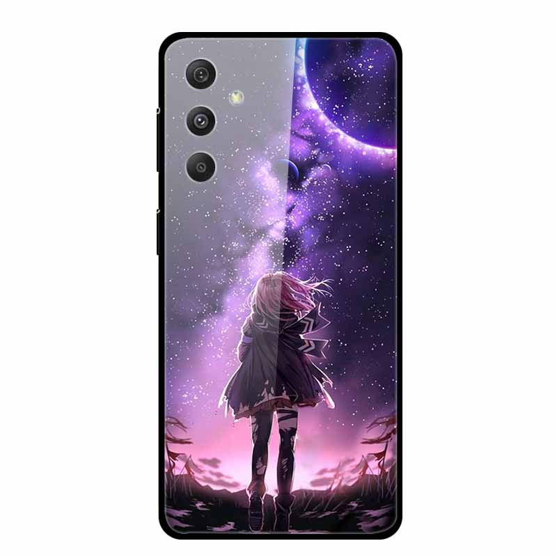 For Samsung Galaxy S25 Plus Case Hard Back Cover Tempered Glass Case For Samsung S25 Plus M55 A16 5G Phone Case Soft TPU Bumper