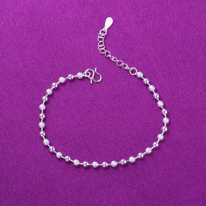 Silver Multi-layer Beaded Bracelet for Women - Fashionable Korean Style, Perfect Small Accessory or Gift