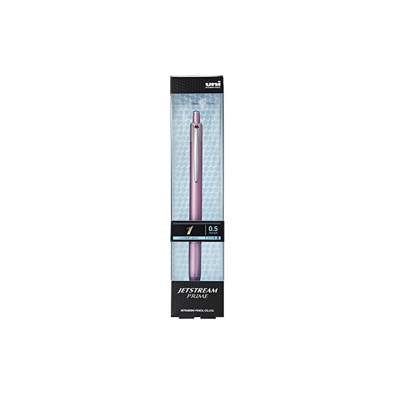 Mitsubishi Pencil Jetstream Prime Oil-Based Ballpoint Pen, Knock Type, 0.5mm, Light Pink, Easy To Write, SXN220005.51