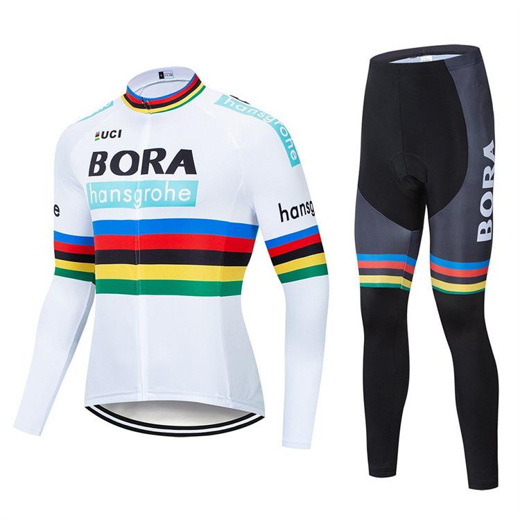 Cross-border bestseller: Spring and Autumn New Long Sleeve Long Pants, UV Protection Bicycle Sports Outdoor Cycling Wear Set Customization
