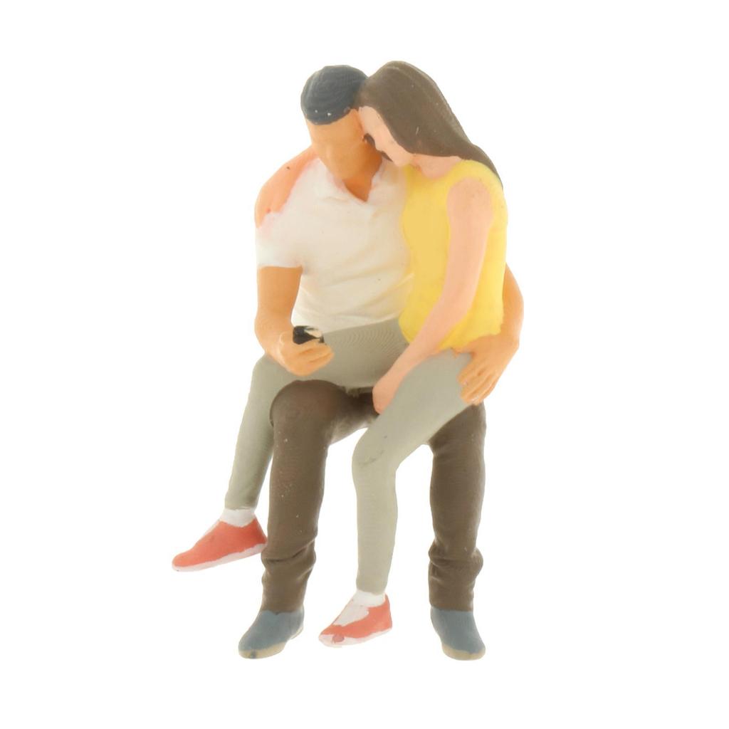 Resin 1:64th People Figures Diorama Miniature Model Figurines Character Scenery Layout Decor Accessories