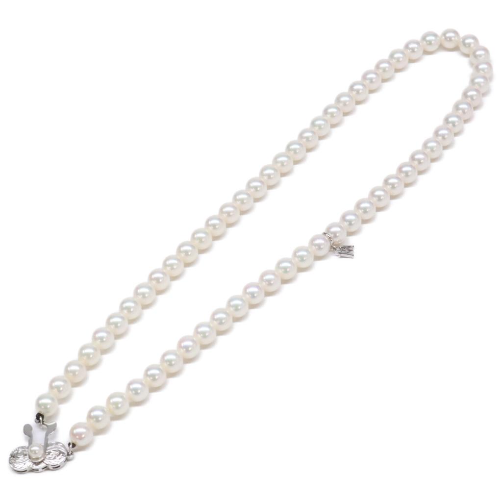 mikimoto SIL stamped 0.3" Akoya pearl necklace Necklace - whiteUsed