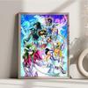1 Pezzo Poster Saint Seiya Film Poster Adesivi Carta Kraft Retrò Adesivo Fai da Te Stanza Bar Caffè Estetica Arte Pittura Murale