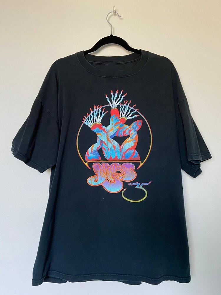 

Retro YES Band Concert Tour Black unisex S5XL Tshirt SN218 Unisex T-Shirt M