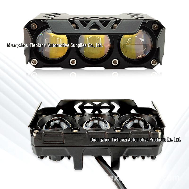 Dual-Color LED Fog Spotlight for Motorcycles & SUVs