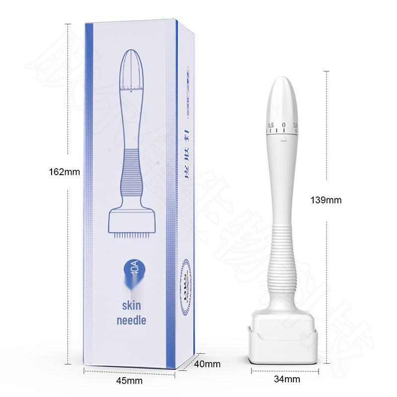 Adjustable Microneedle Roller for Beauty & Hair Growth - DRS140A Stamp, Local Hydration, Needle Length Customization, Hair Regrowth - Model 120A