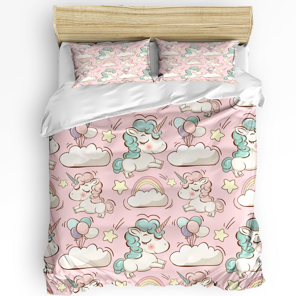 Rainbow Beautiful Dream Beam Duvet Cover Bed Bedding Set Home Textile Quilt Cover Pillowcases Bedroom Bedding Set No Sheet