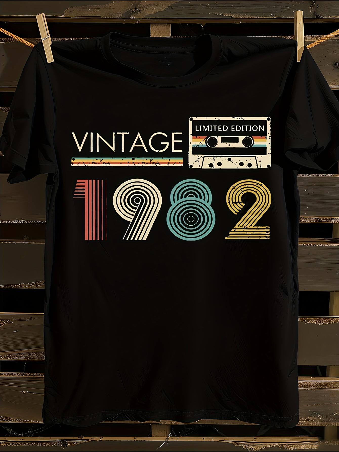 Vintage 1982 Cassette Tape Graphic T-shirt S