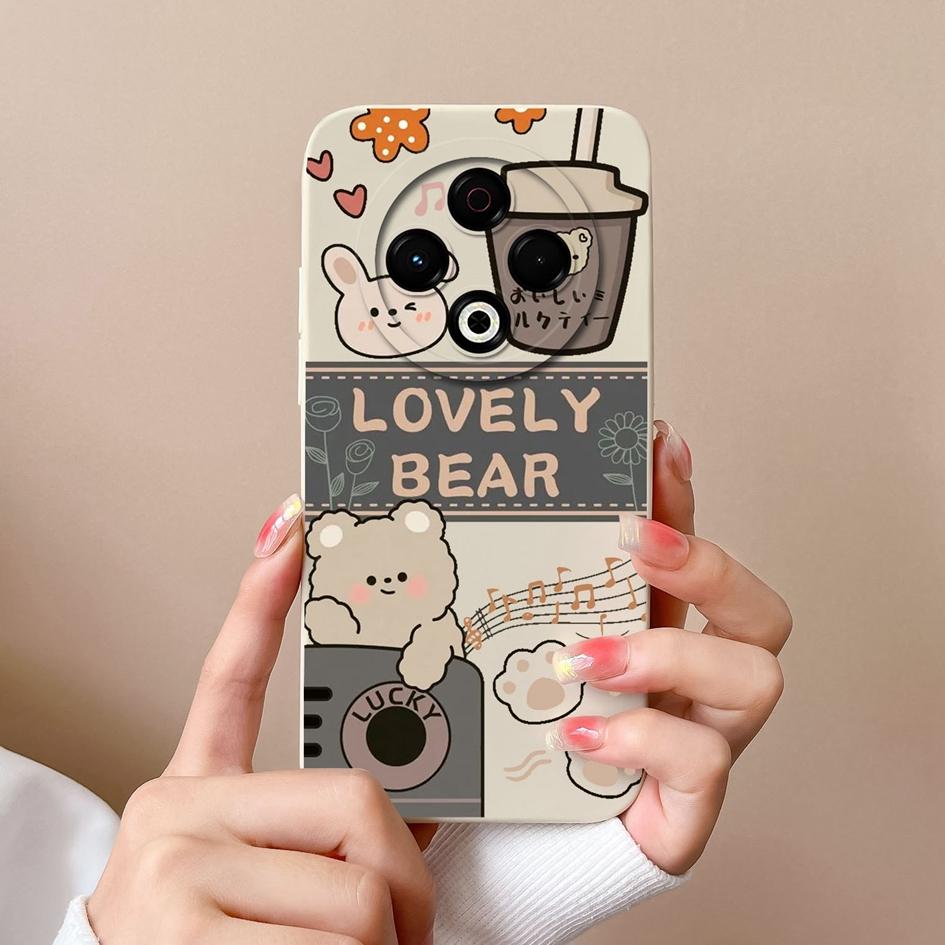 

Модні чохли для Tecno Camon Pop 9 Sprak 20 30 30C Pro 30S GO 1 2025 4G 5G Lovely Bear М’який ультратонкий рідкий силіконовий захисний екран для Tecno Capa Tecno Camon 30S Pro