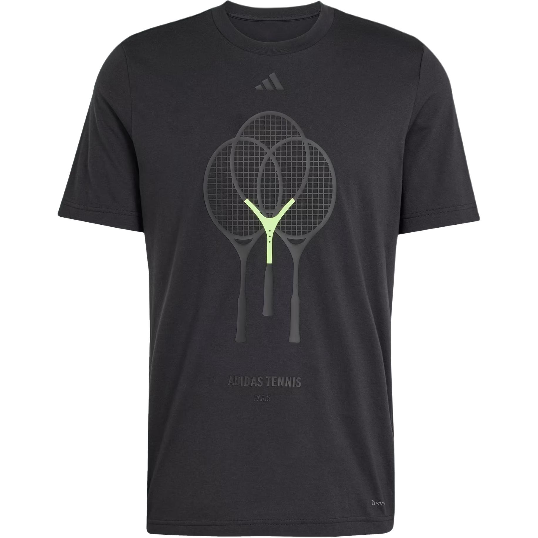 

New Adidas Free Shipping With AdiClub Tennis 3 Rackets Graphic Tee JJ1410 3XL