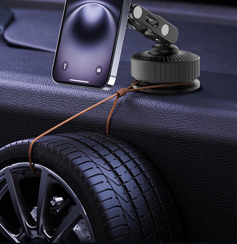 Magnetic Car Phone Holder with Vacuum Suction Cup Mount