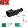 10 Sets Waterproof Connector - 1/2/3/4/5/6 Pin, 12A, IP68, for Automotive Electrical Wire, Truck/Car