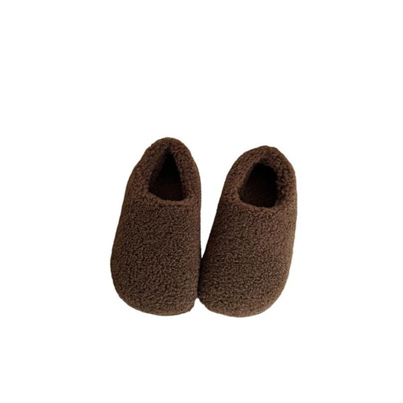 Baotou Mao Mao Slippers Shoes Women's 2025 Autumn and Winter New Fashion Versatile Fleece Warm Cotton Shoes Women