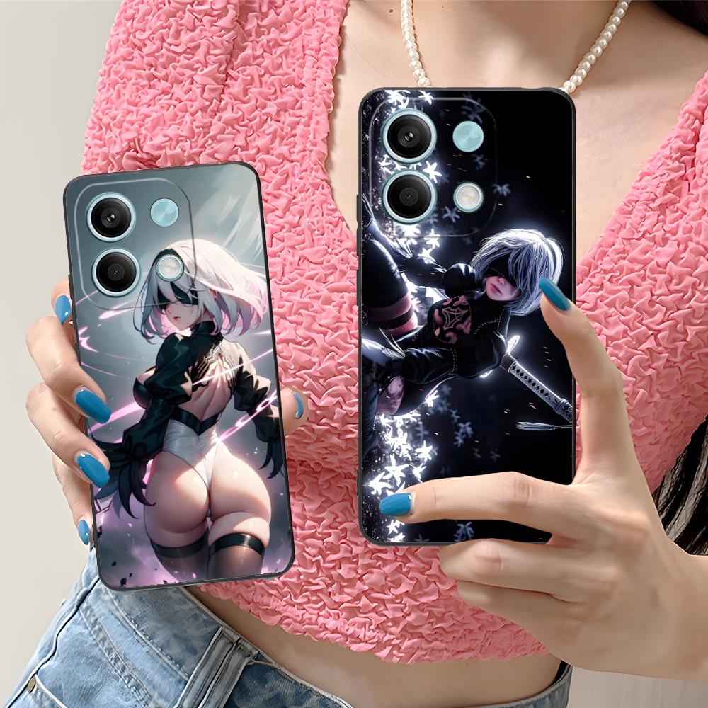 Nier 2B Automata Phone Case for Xiaomi Redmi Note 14 13 12 11 A5 3 2 1 Pro Plus 4G 5G Colour Printing Pretty Luxury Cellphones