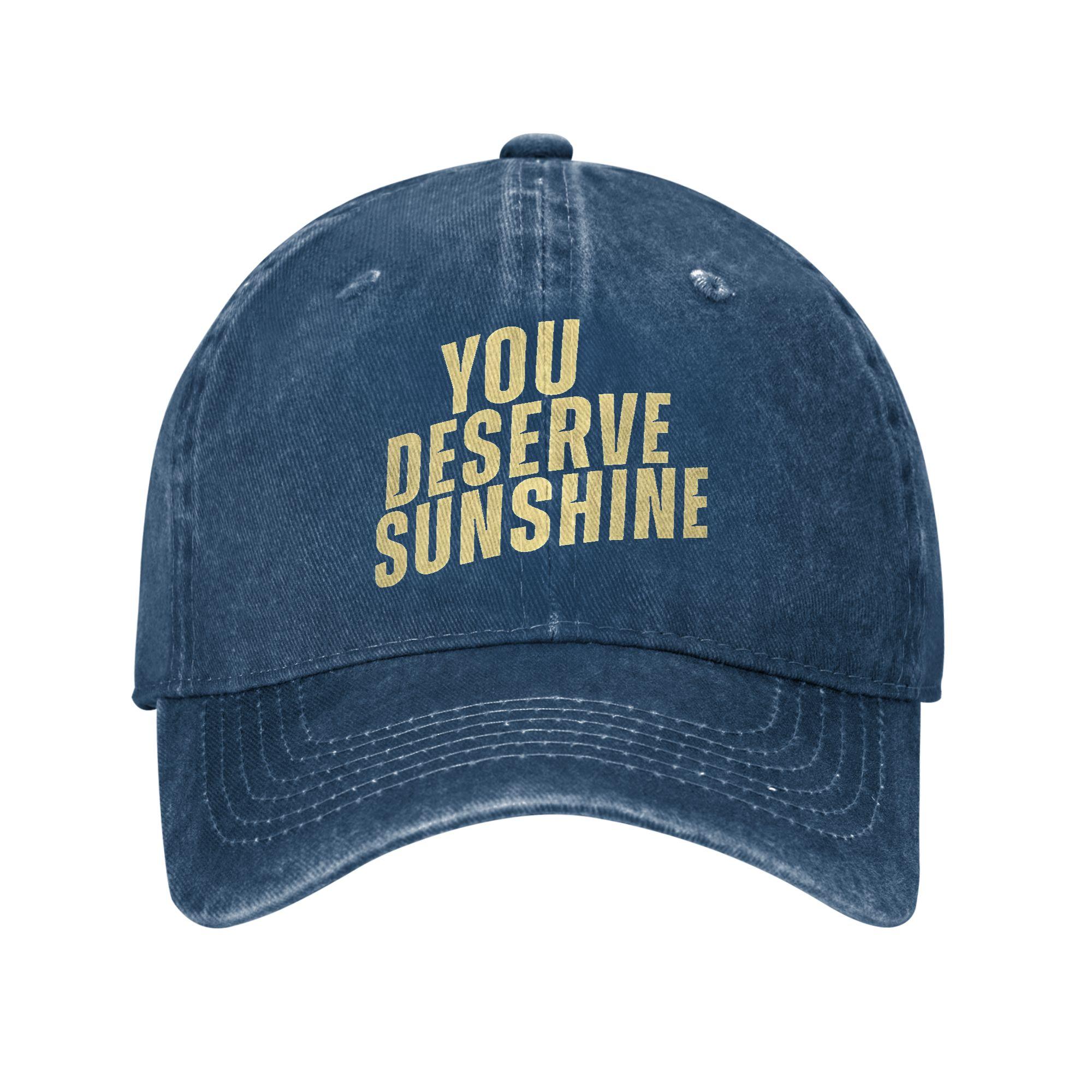 

You Deserve Sunshine Scott Hunter Kip Grady Baseball Cap Sun Heated Rivalry Washed Trucker Hat Women Men Baseball Caps One Size темно-синього кольору