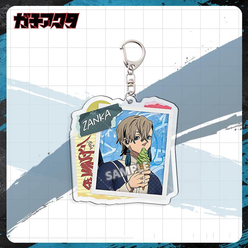 

Anime GACHIAKUTA Rudo Zanka Enjin Riyo Cosplay Keychain Kawaii Acrylic Pendant Keyring Key Chain Bag Accessories Ornament Props 5.5cm