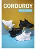 2025 Spring Kids Solid Color Soft Sole White Leather Sports Shoes