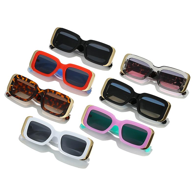 Ins Popular Fashion Square Sunglasses Women Retro Brand Designer Jelly Color Shades UV400 Men Gradient Sun Glasses