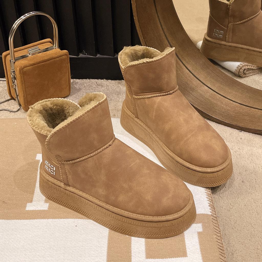 Fashion AJGS Women Australia Boots Designer Ultra Mini Platform Boots Winter New Woman Warm Fur Cow Leather Wool Suede Snow Boots