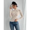 Spring And Autumn New Women'S Versatile Long Sleeve Daily Business Commuter Elegant Comfort Sexy Bottom Shirt Top