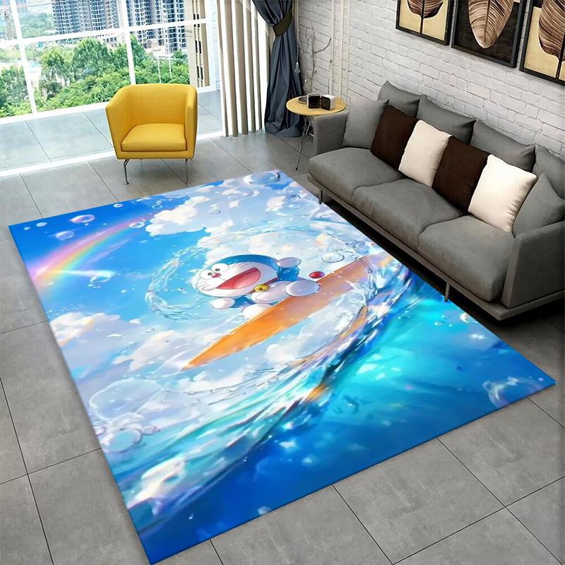 Cartoon D-Doraemon Dream Anime Carpet Rug for Playroom Bedroom Living Room Sofa Home Decor,kid Area Rug Non-slip Floor Mat