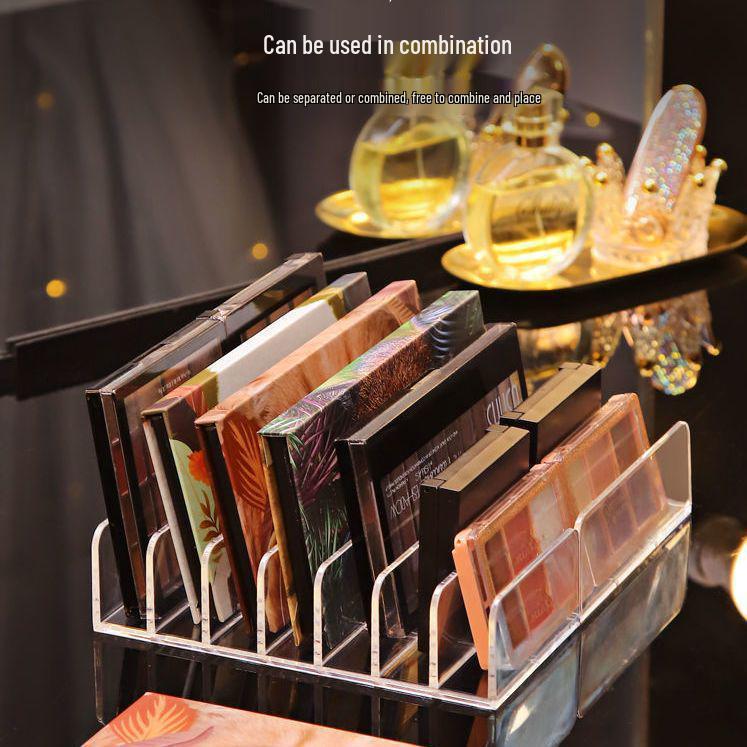 Transparent Acrylic Makeup Organizer for Eyeshadow and Powder Compacts