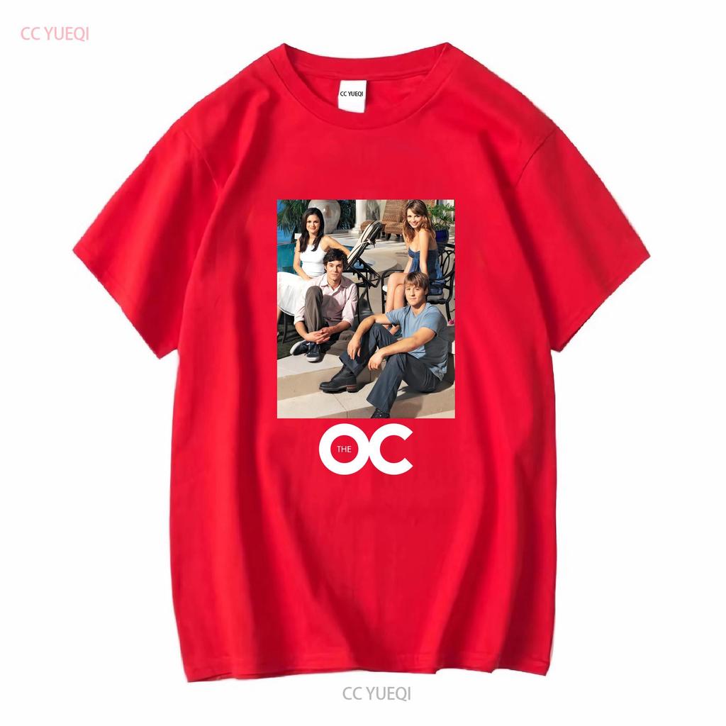 Unisex bavlněné fandomové tričko s fotografií obsazení OC, Seth Summer, Marissa, Ryan, nadrozměrný grafický fanouškovský T-shirt s dlouhým nebo krátkým rukávem, stylové