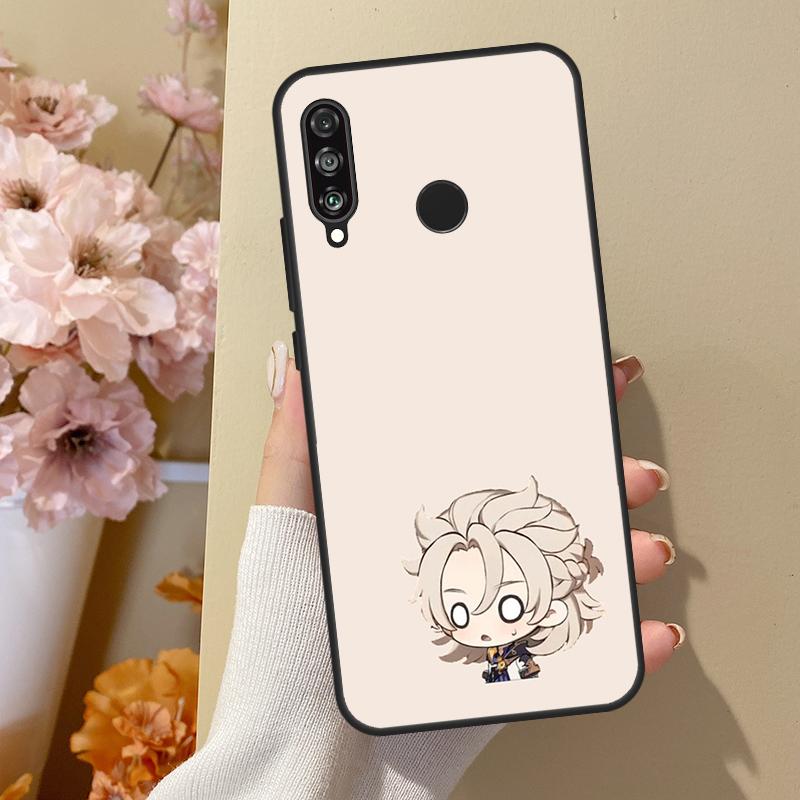 Smug Albedo Genshin Impact For Huawei Nova 11 Pro 9 10 SE Y70 Y60 Y90 Y61 Y91 Y73 Y72 12s 12i 11i 8i P30 P40 Lite Case