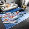Alfombra con adornos navideños para sala de estar, decoración del hogar, sofá, mesa, alfombra para superficie grande, felpudo de entrada para dormitorio, alfombra antideslizante para Baño