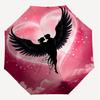 1pc Angel Love Automatic Open/Close Umbrella Compact Folding Umbrella with 8-Rib Shaft for Women/Men, Elegant Birthday1193S