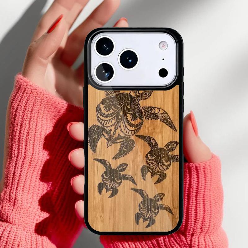 Natural Bamboo Wood pattern Phone Case for iPhone 17 Air 16e 15 14 13 Pro Max Back Cover for 12 11 Pro Coque