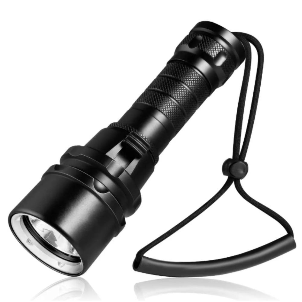 IP68 Waterproof Professional Diving Light High Power LED Diving Flashlight  Outdoor Activities