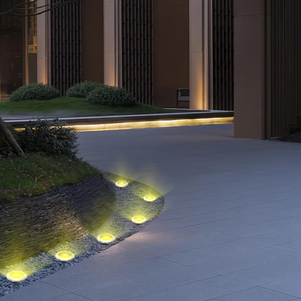 Solar Ground Spotlight Geo Lights,Outdoor Landscape Lights,LED Rotating Disc Lights,Garden Lawn Lighting,Floor Lamp, Pathway Yard Walkway Patio Lawn