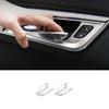 4pcs For Cadillac CT5 2020~2023 Silver Steel Cover Trim Interior Door Handle