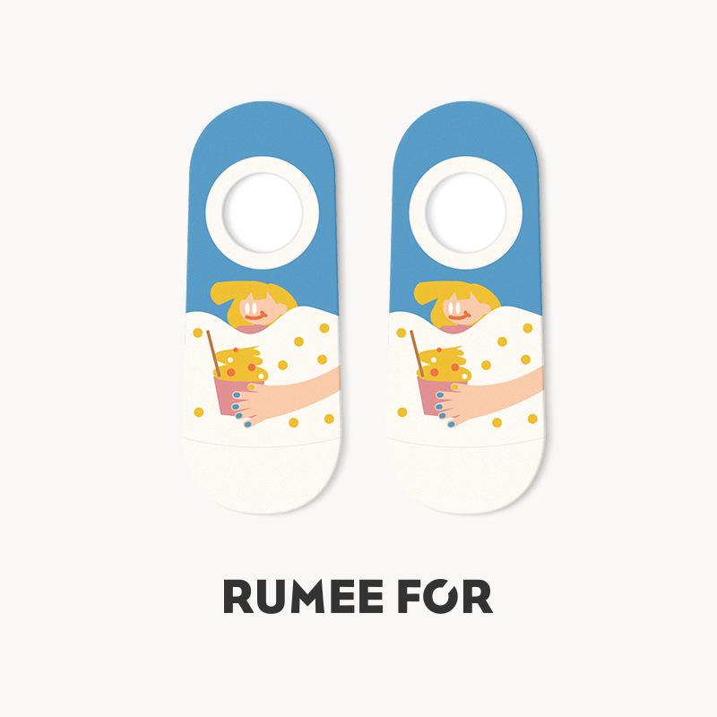 Lumi Cartoon Women's Thin Low-Cut Non-Slip Boat Socks - Cute and Semi-Invisible.