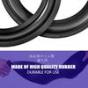 Anauto 2pcs Audio Speaker Rubber Perforated Rubber Edge Surround Speaker Durable Repair Parts Replacement Parts Christmas Black 6-inch/156mm