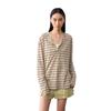Women's Striped Long Sleeve Loose T-Shirt