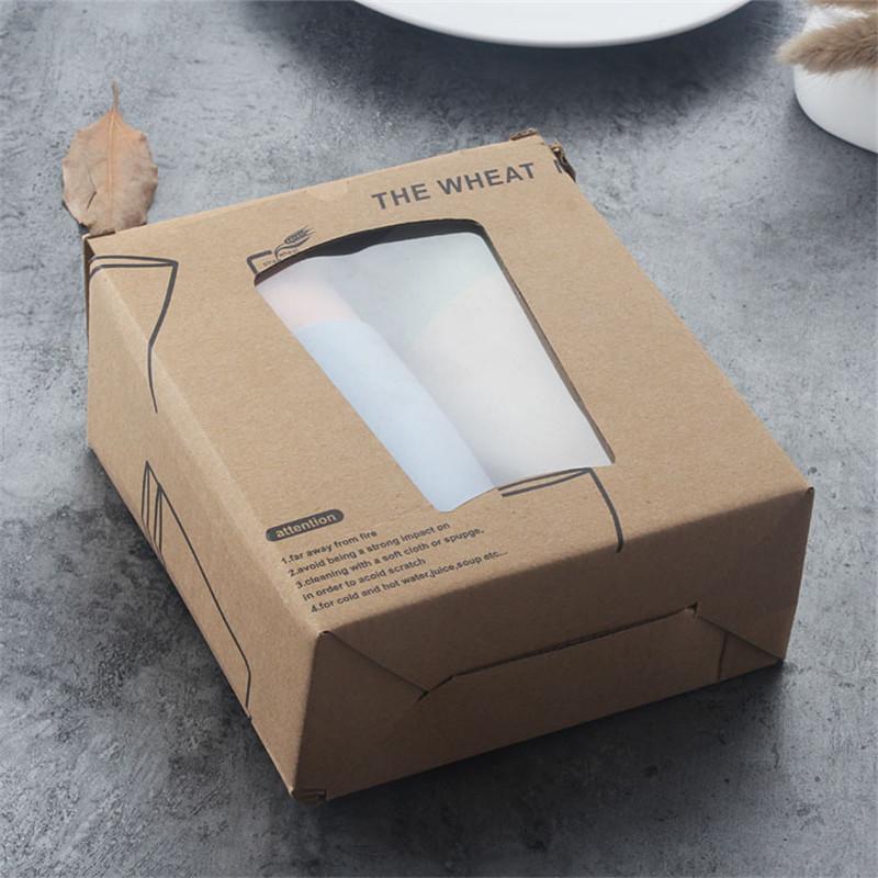 4PC/set Wheat Straw Cup Multi-Functional Cola Coffee Plastic Cup Drinking Cup Kids Cups Reusable Portable Tea Cups Gifts