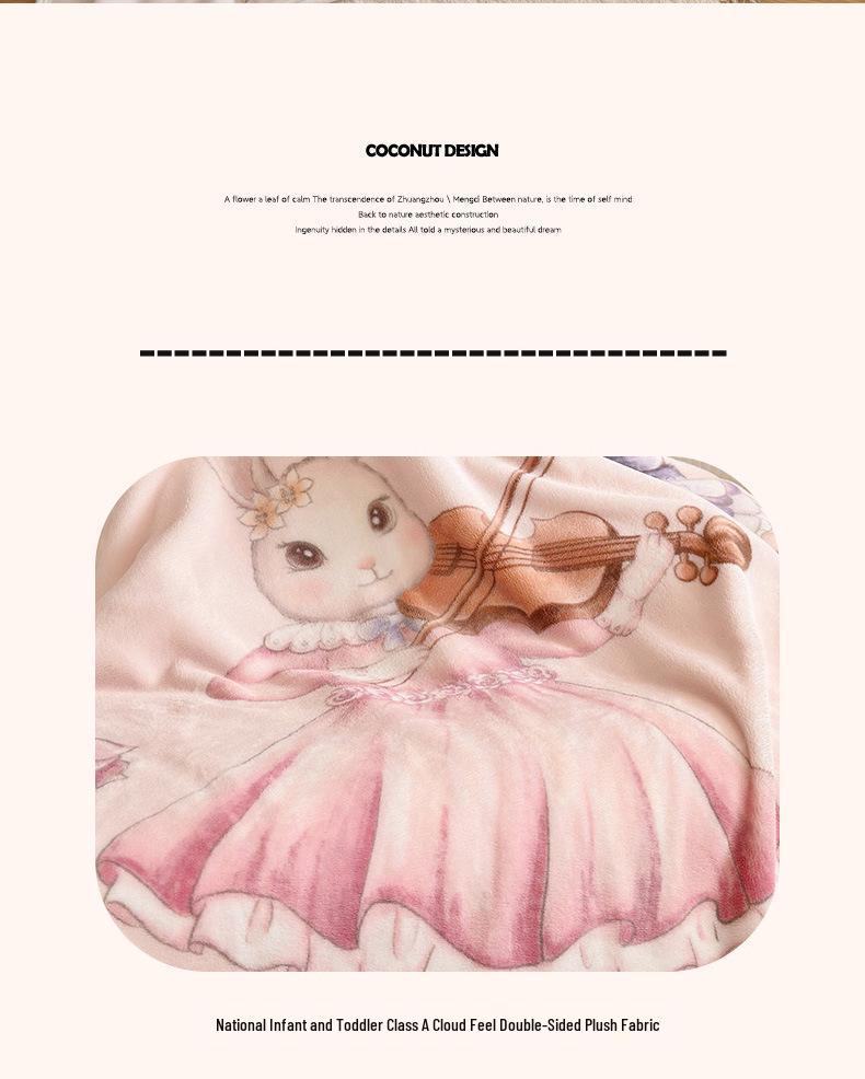 Class A Cloud-Feel Velvet Fairy Tale Hand-Painted Autumn/Winter Thick Milk Velvet Nap & Sofa Blanket
