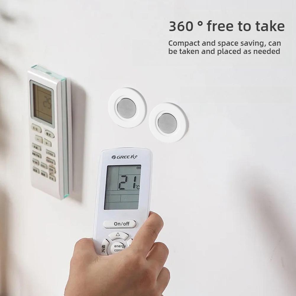 3/12pcs Magnetic Traceless Hooks Remote Control Organizer Storage Holder, Wall Mounting No Hole, Suitable for Back of TV