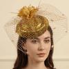 Wave Point Bridal Headdress Mesh Wedding Veil Hat Exquisite Felt Fascinator Hat  Bridal