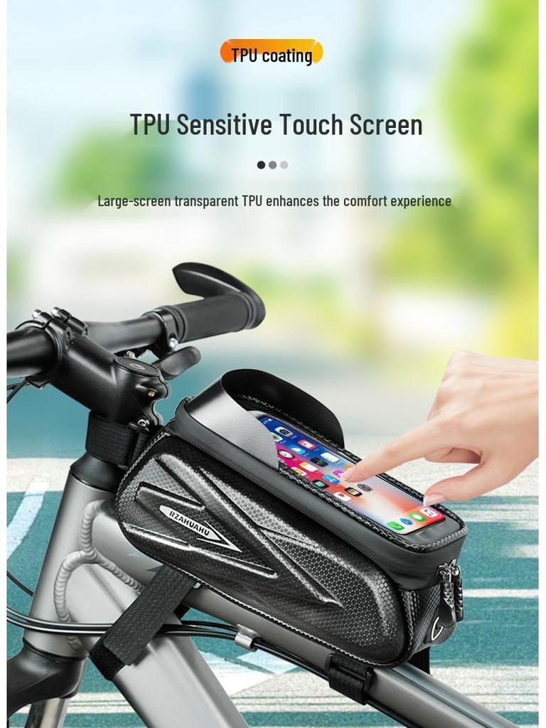 Waterproof Bicycle Handlebar & Saddle Bag with Phone Holder