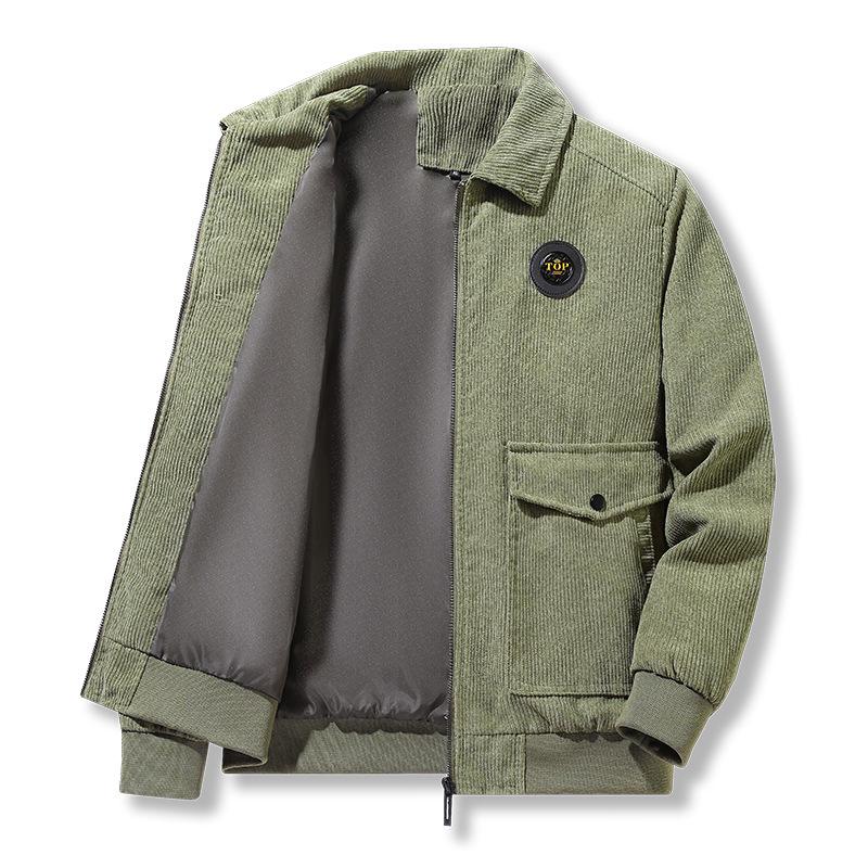 

Мужская плотная вельветовая хлопковая куртка - Высококачественная повседневная верхняя одежда L