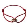 Metall-Schnallenringe Geflochtenes Seilarmband Handgemachtes Schnurarmband Schmuck Geschenk Verstellbare Freundschaft Partnerarmbänder