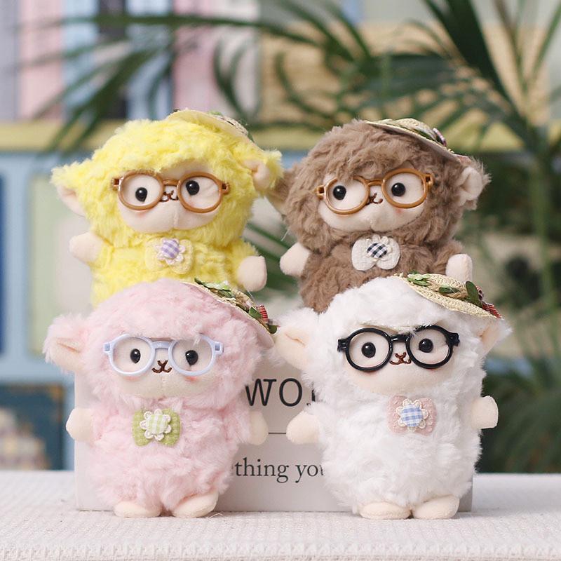 Plush Sheep Keychain With Cute Woolly Design For Bag Decor And Gift